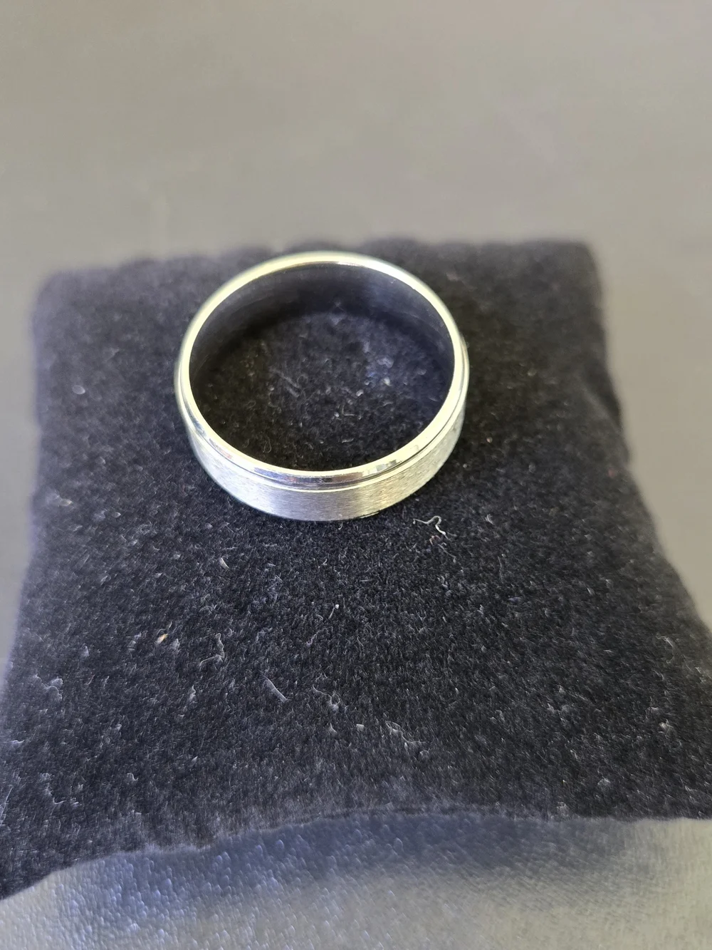 Men's Classic Silver Tone Stainless Steel Band Ring